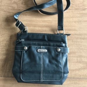Black Rosetti Leather Purse